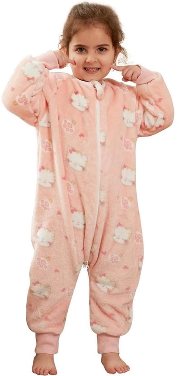 Kinder Slaapzak - Trappelzak Flanel - Warm Slapen - Met Voetjes - 1-6 Jaar - Dierenprint