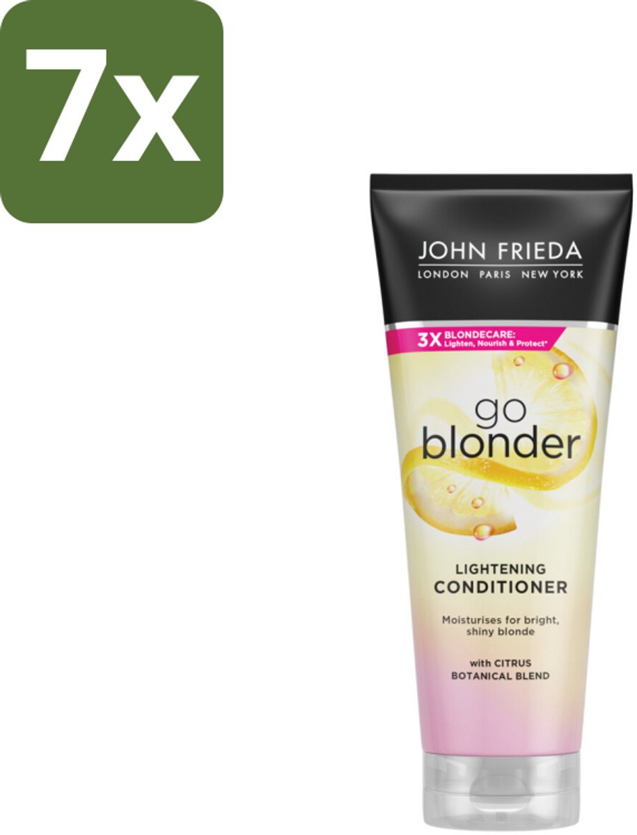 John Frieda – Conditioner – Sheer Blonde – Kleurverhelderend – 250 ml - Bulkverpakking - 7 stuks