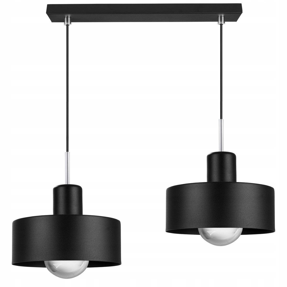 Zwarte/Witte Hanglamp Barcelona E27 - Modern Loft Design