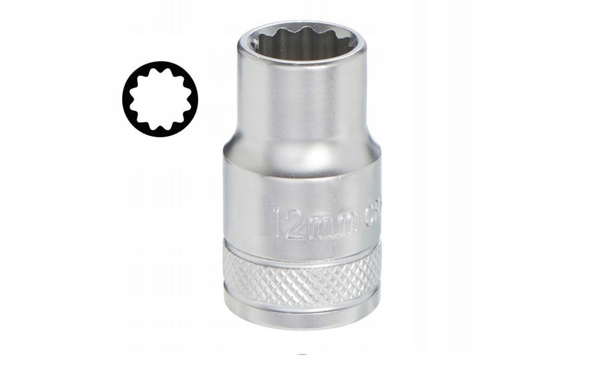 Dopslagsleutel 1/4" 12-kant 6mm - Merkloos