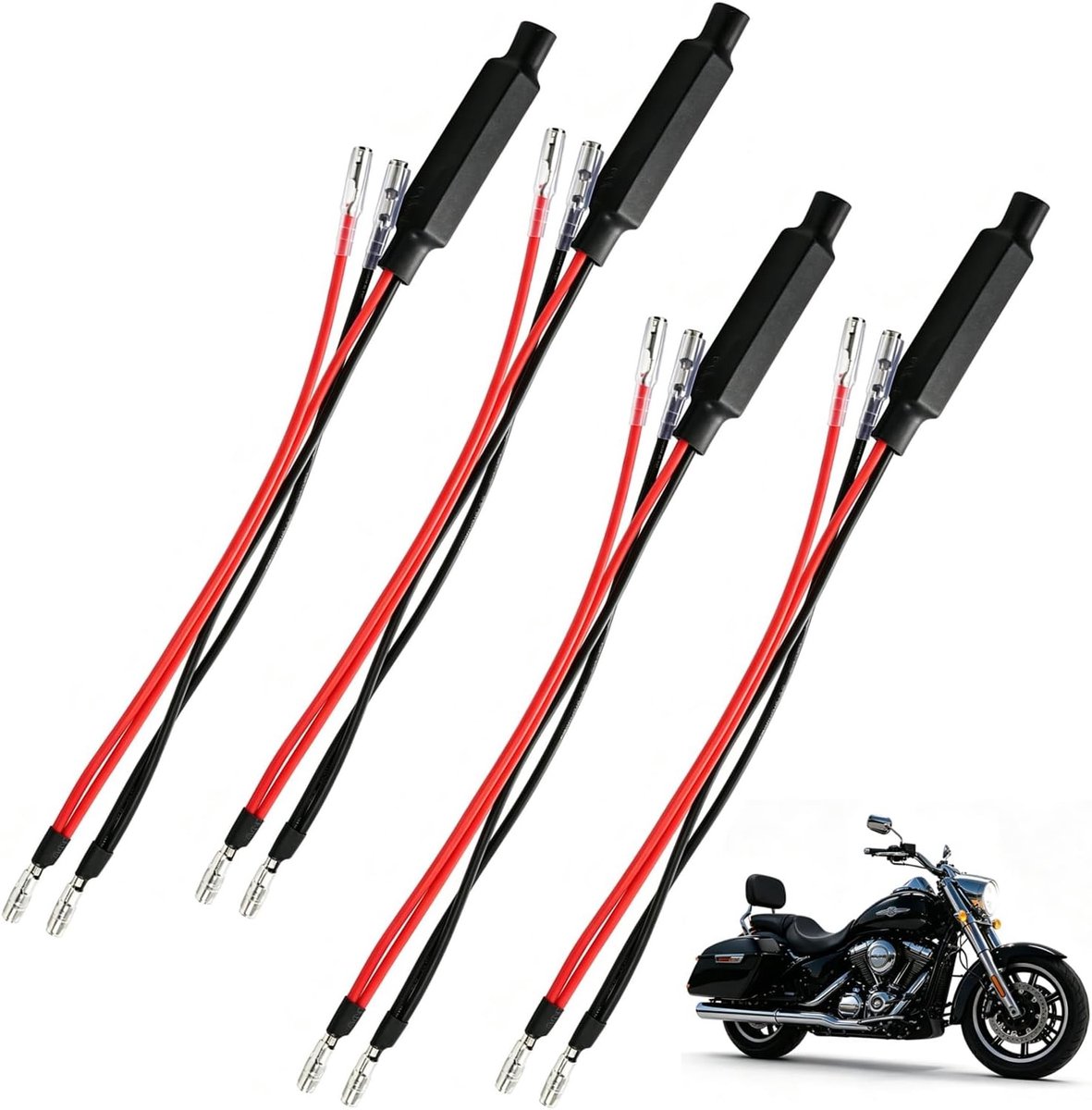 Motorfiets belastingsweerstand 10 W 10 Ω, LED knipperlichten DC 12 V, mini controlelampen adapter voor motoren, quads en ATV's, knipperrelais en aanpassingen voor optimale prestaties