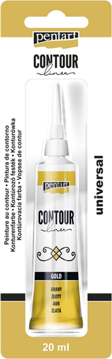 Pentart Universal Contour Liner 20 ml. - Gold