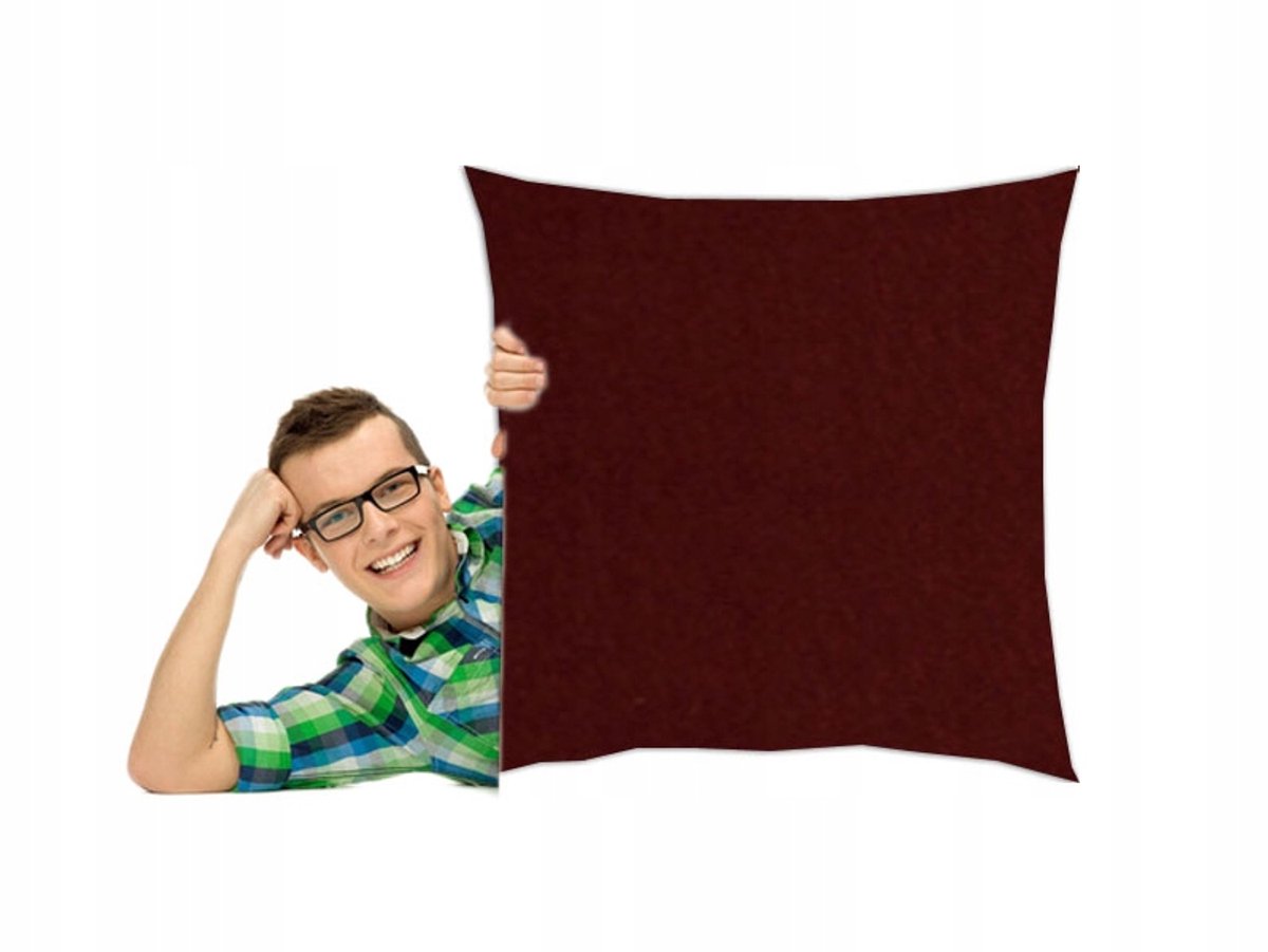 Jersey Kussenhoes 40x40 cm - Chocoladebruin