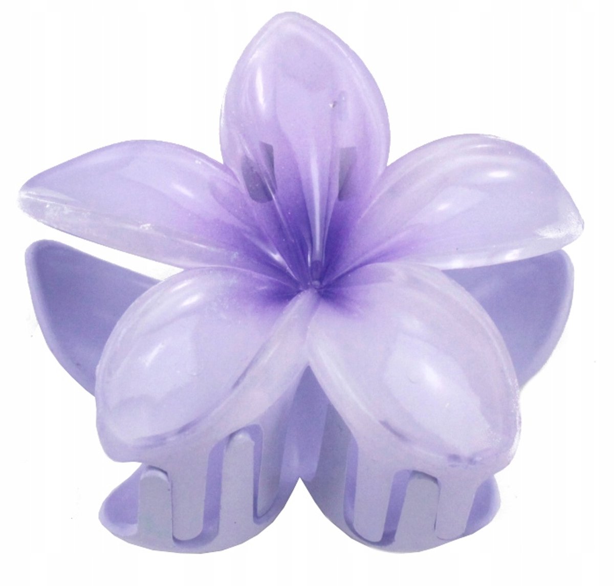 Grote Haarclip 8 cm Hawaiiaanse Bloem Plumeria Stijl