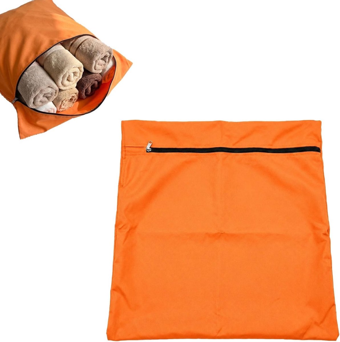 Waszak voor huisdieren 65 x 70 cm, ideaal voor honden- en kattenhaar, fijnmazig met ritssluiting, dierenhaarvanger voor wasmachine