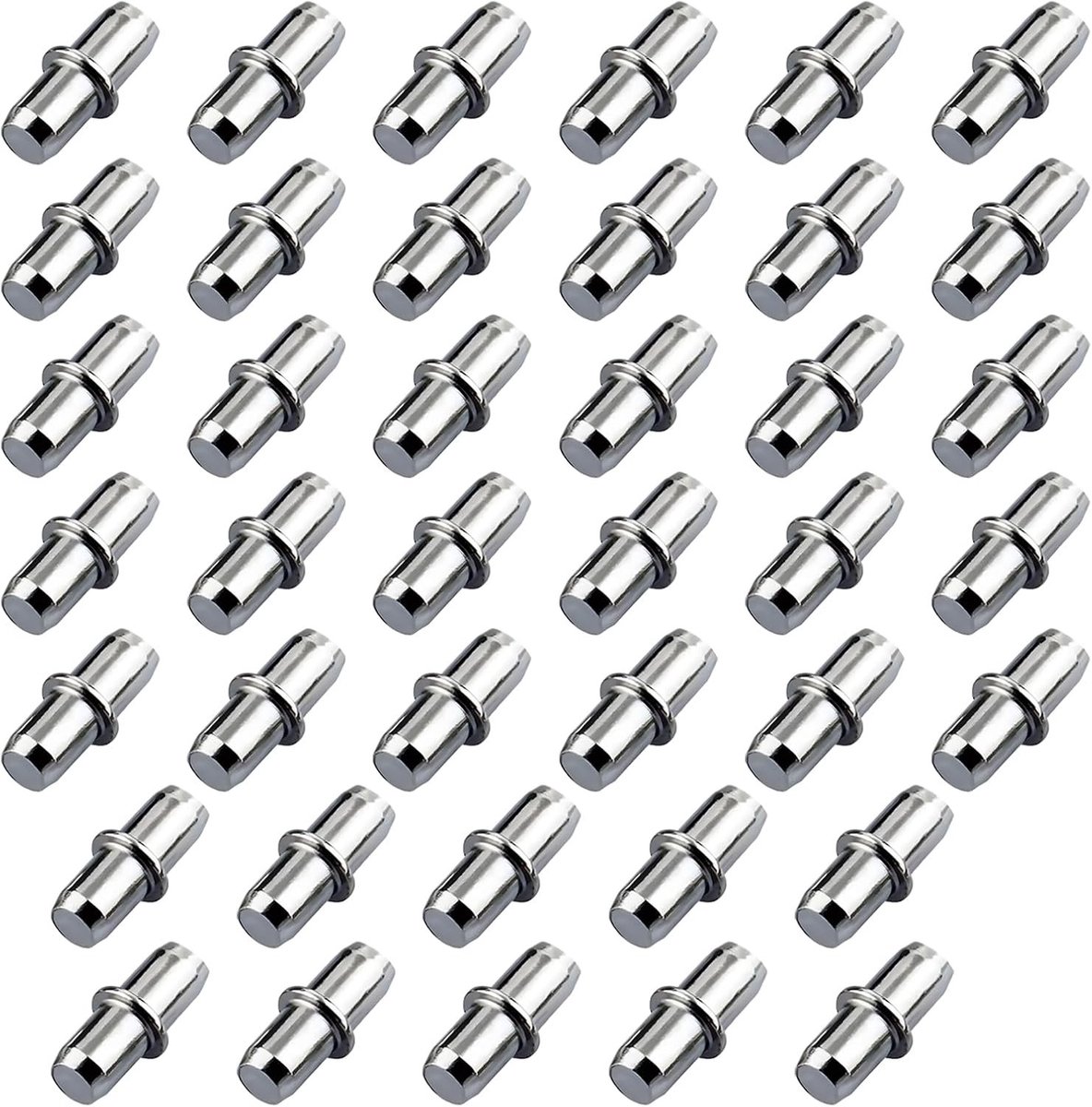 40 stuks planksteunen voor planken, cilindrische houders, ideaal voor keukenkasten en boekenkasten, eenvoudig te installeren, maat 5 x 16 mm, stevig en betrouwbaar