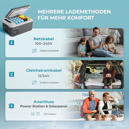 Draagbare Koelbox - Mini Koelkast Vriezer - Kamperen Auto Reizen - App Bediening Snel Koelen - 10 Liter Capaciteit — afbeelding 5