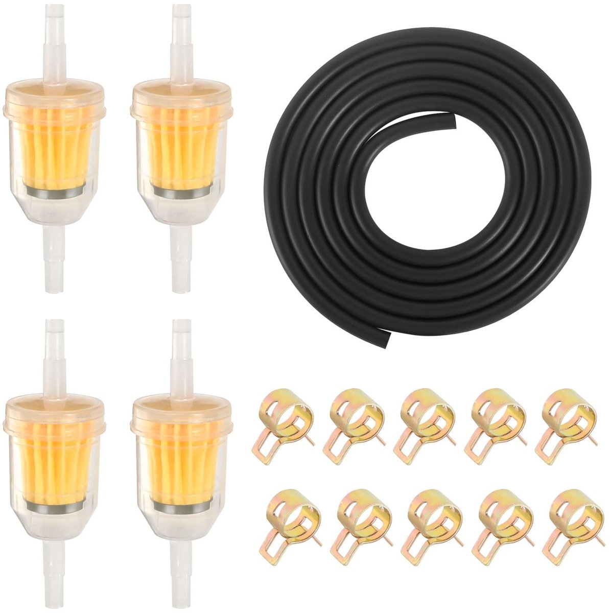 Solidchoice - Benzineslangkit met Filters en Slangklemmen voor Auto en Motor
