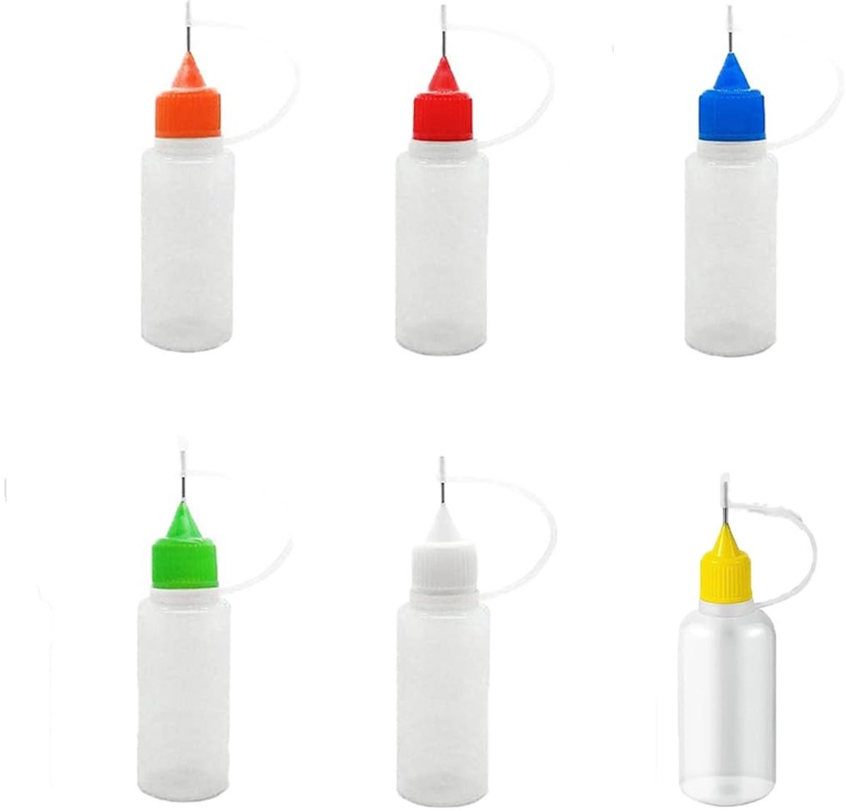 Solidchoice - Set van 6 Zelfklevende Precisie Applicators voor Lijm en Schilderen