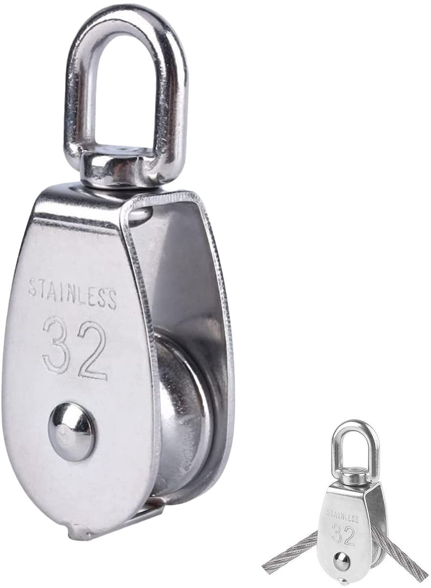 Solidchoice - RVS Pulley met 250 kg Laadcapaciteit