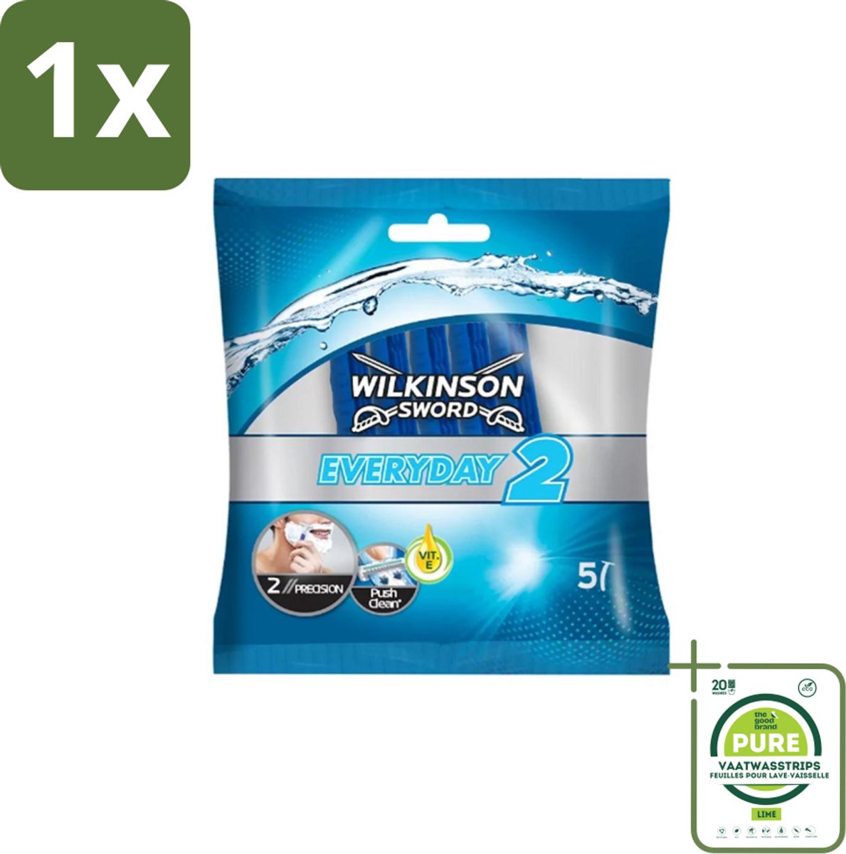 1 x Wilkinson Sword - Wegwerpscheermesjes - 5 Scheermesje - Scheermesjes - Scheermes - Wegwerpscheermesjes - Scheermes Voor Mannen - Scheermesjes Voor Mannen