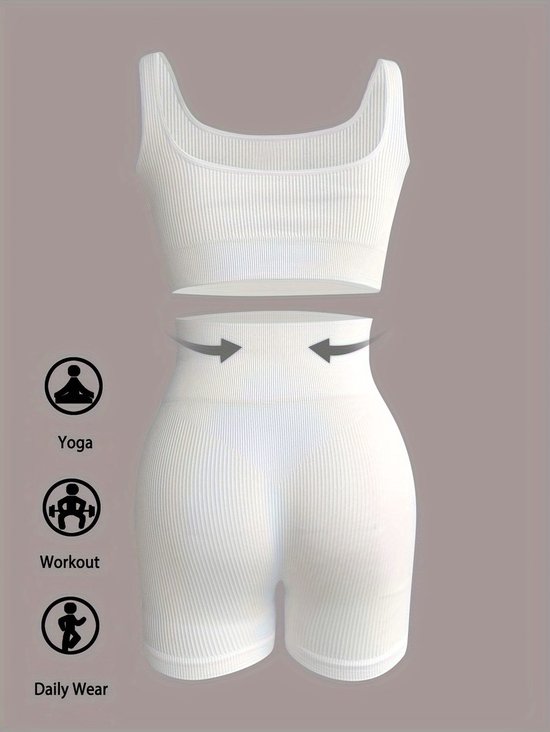 Currero Pilates Pak Dames - Yoga - Buttshaper - Gym - Fitness - Butt Lift - Bil Vergrotend - Heup Liftend - Yogakleding - Melkachtig M — afbeelding 3