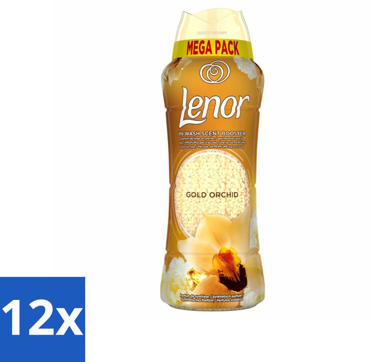 Lenor – Geurparels – Gouden Orchidee – 570 g - Voordeelverpakking - 12 stuks