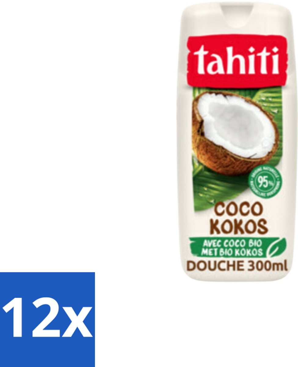 Tahiti – Douchegel – Coco - 315 ml - Voordeelverpakking - 12 stuks