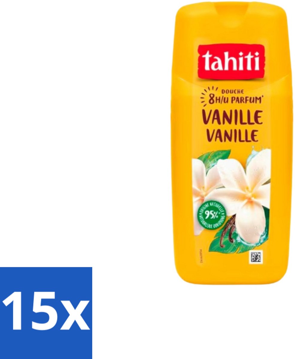 Tahiti – Douchegel – Vanille - 315 ml - Bulkverpakking - 15 stuks