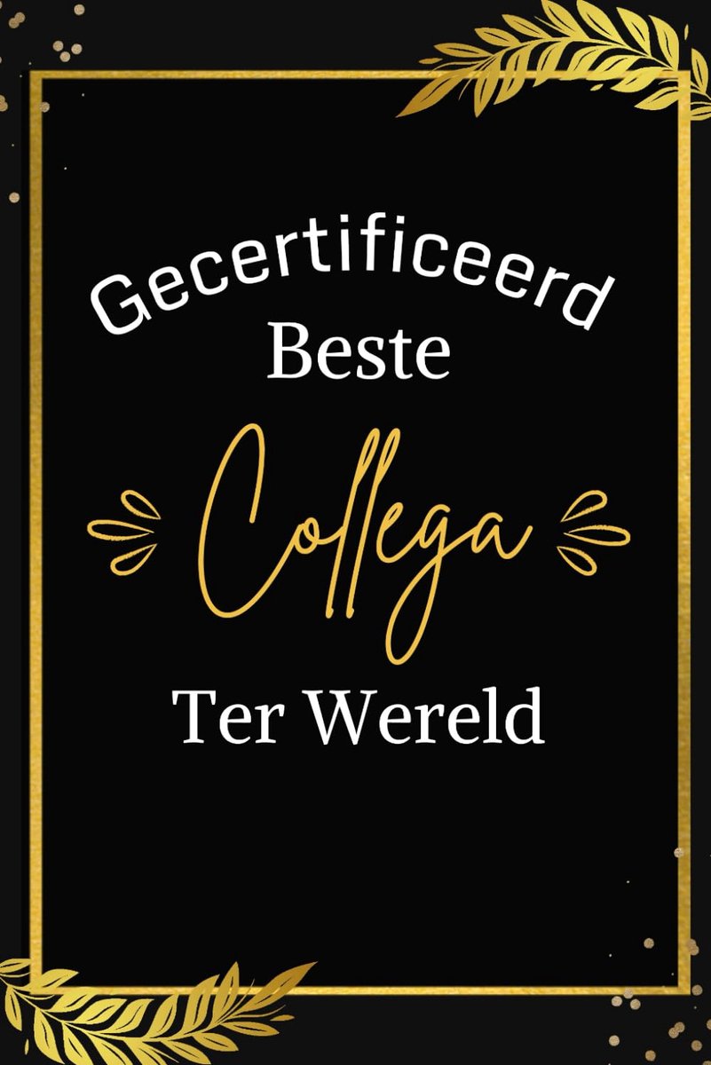 Gecertificeerd Beste Collega Ter Wereld: 5 Sterren Collega Notitieboek, Kado voor een top Collega Een Eerbetoon Aan De - ShopVlot