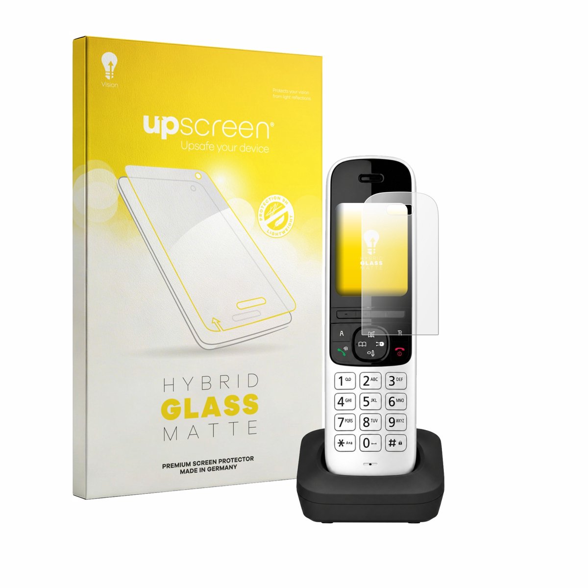upscreen - Screenprotector voor Panasonic KX-TGH723 - Folie Beschermfolie Beschermglas matte