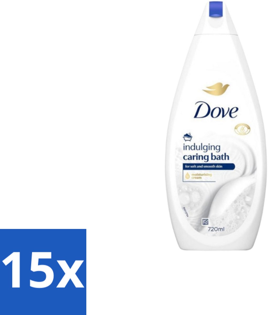 Dove – Badcrème – Indulging Cream – 720 ml - Bulkverpakking - 15 stuks