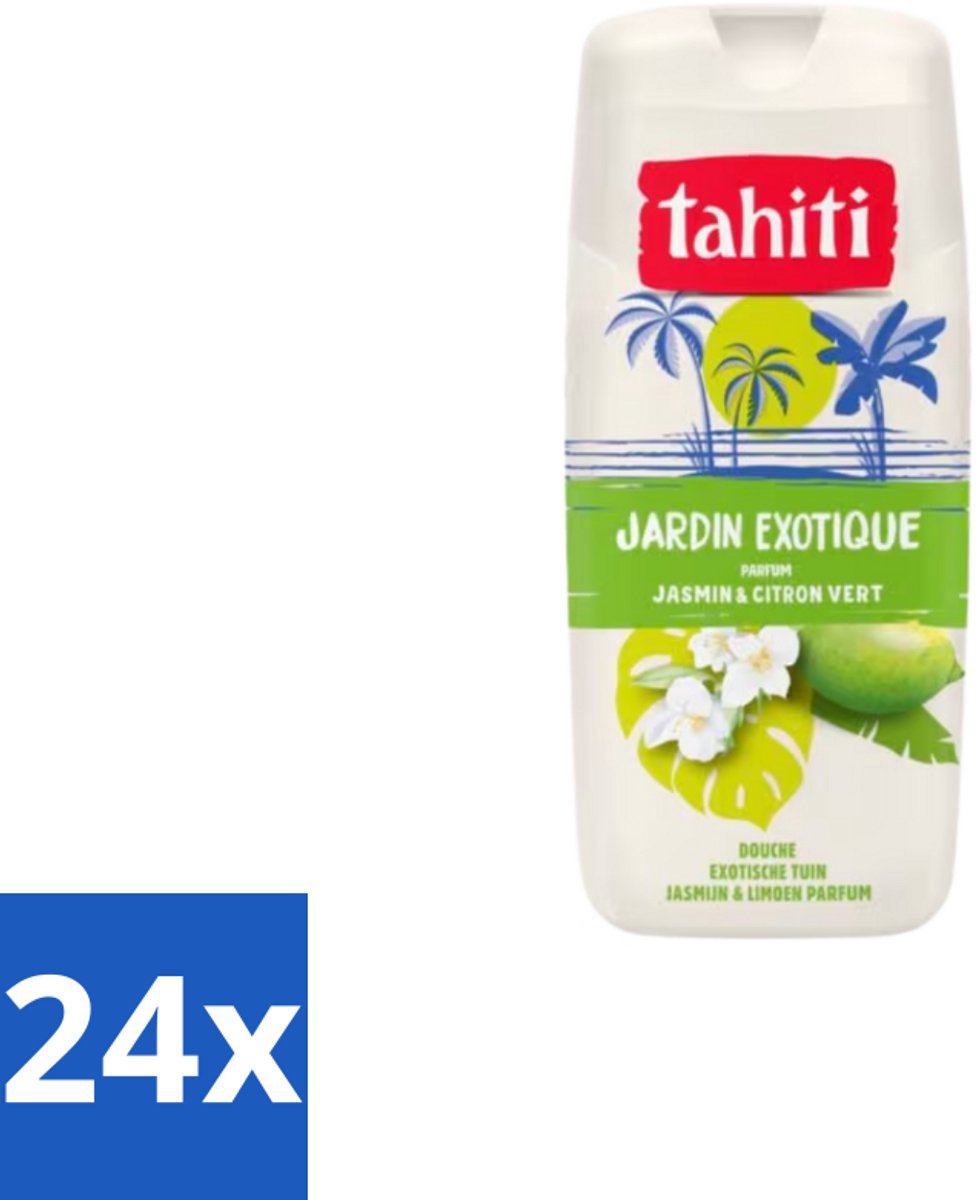 Tahiti – Douchegel – Exotische Tuin Jasmijn & Limoen - 315 ml - Voordeelverpakking - 24 stuks