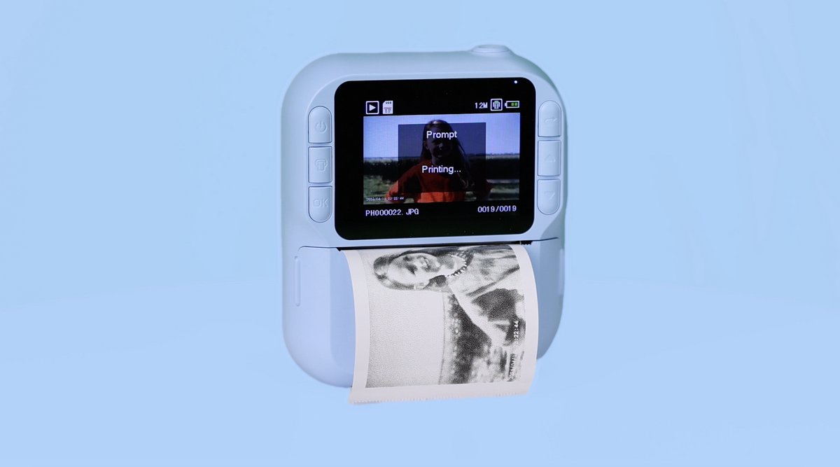 imoshion Kids Camera met Fotoprinter - Kindercamera - Foto's/Video's/Spelletjes - Lichtblauw — cadeau in Spellen & Speelgoed - foto 8