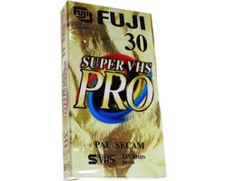 Fuji Super VHS Pro 30 min Videocassette