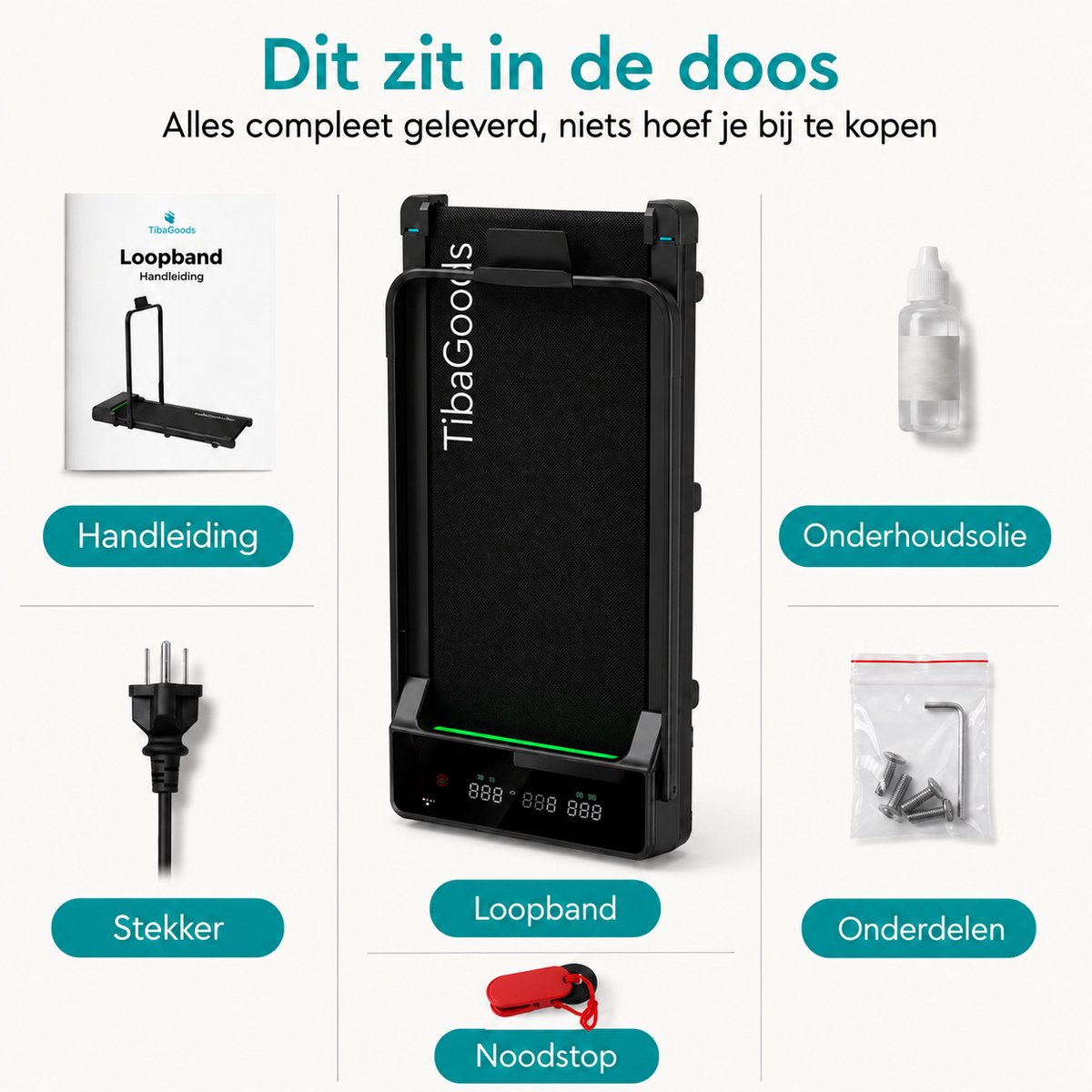 TibaGoods Loopband Pro inklapbaar met helling thumbnail 5