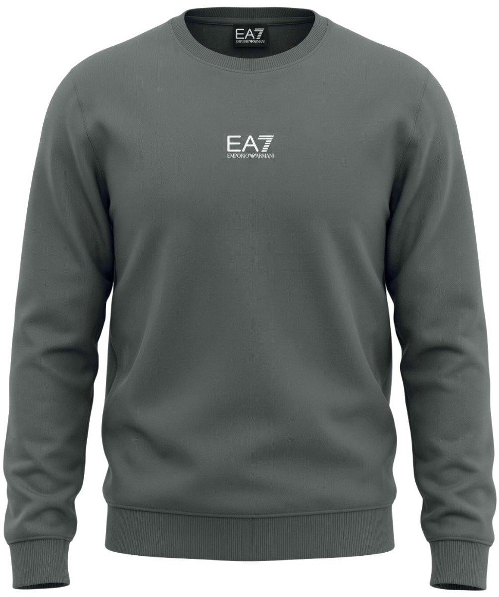 Emporio Armani heren O-hals sweater mini logo grijs