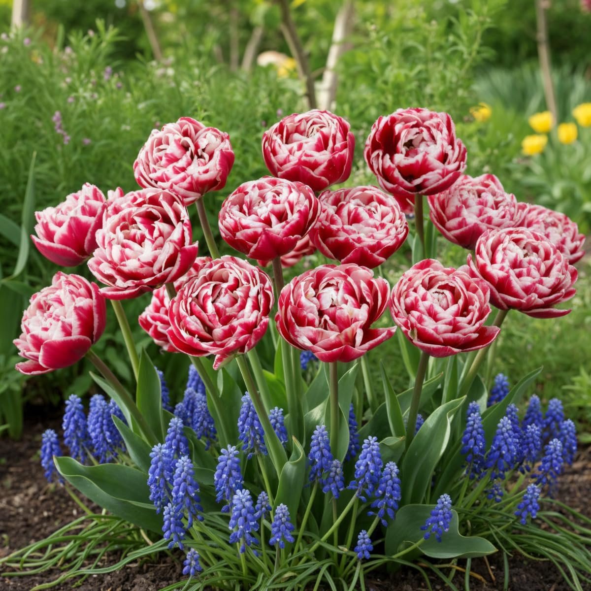 Tulpen & Muscari - Mix - 40 stuks - Bloembollen - Meerkleurig - Bloem bollen - Tulpenbollen