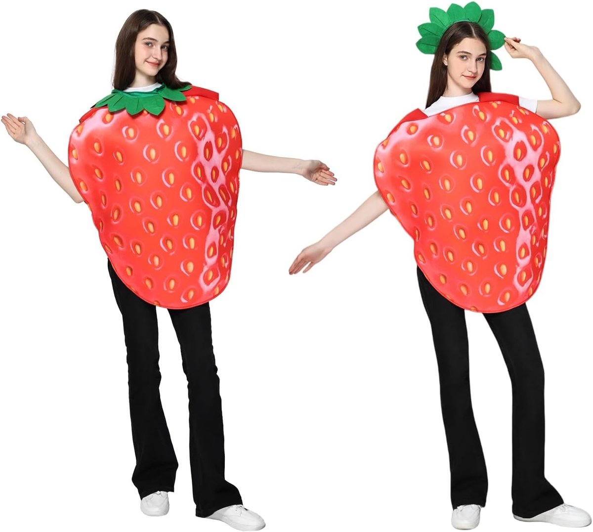 Griezelig Oranje Tomaat Aardbei Paarse Druiven Volwassenen Komedie Kostuum Unisex Carnaval Maat Eén