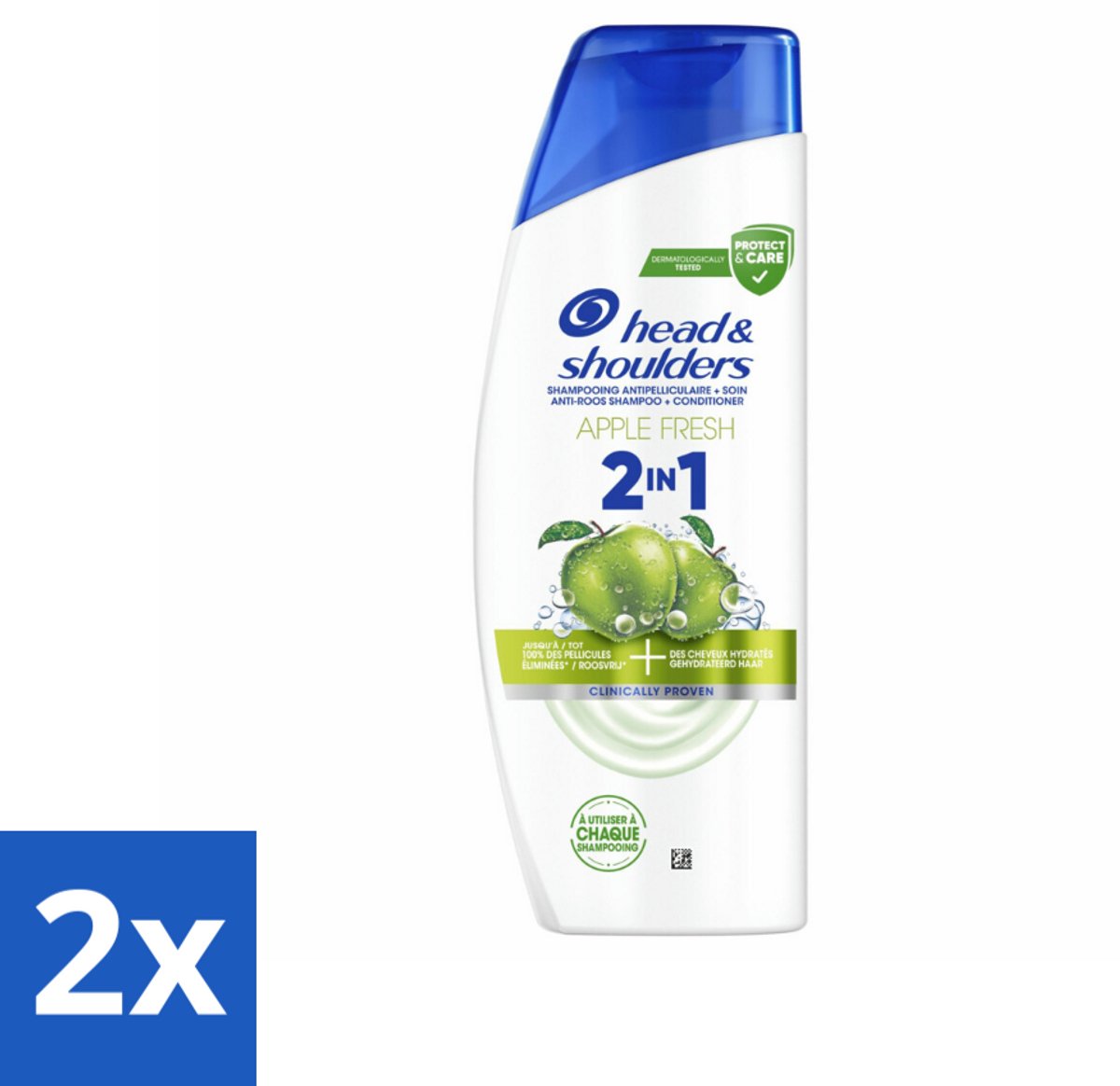 2 x Head & Shoulders – 2-in-1 – Apple Fresh – 300 ml - Anti-roos Shampoo - 2-in-1 Shampoo - Apple Fresh Shampoo - Shampoo Tegen Roos - Verfrissende Shampoo