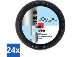 24 x L'Oréal Studio Line Special FX Remix Paste 150 ml - Haarkleur - Haartypen - Haartekstuur - Haartekstuur - Haartekstuur