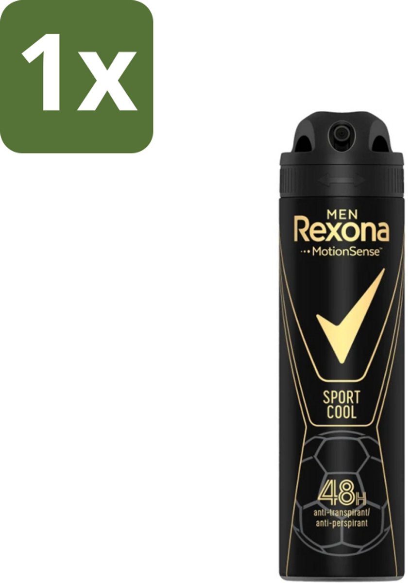 1 x Rexona Men - Sport Cool - Deodorant Spray - Anti Transpirant - 150 ml - Sport Deodorant - Anti Transpirant - Zweetvermindering - Frisheid - Deodorant Spray