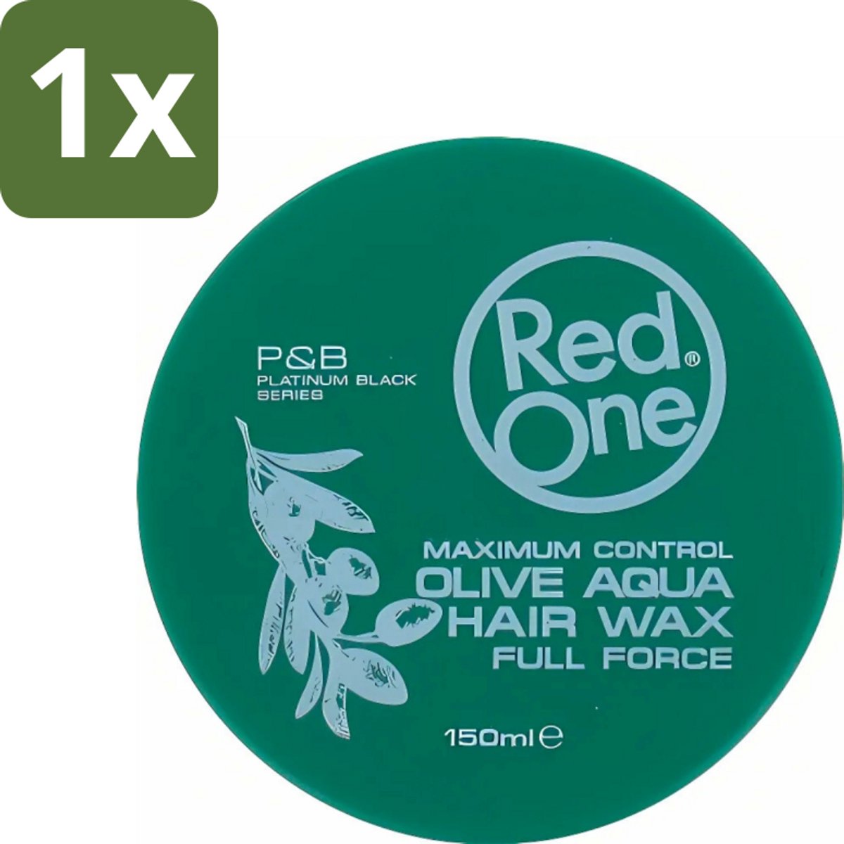 1 x Red One - Haarwax - Cobra Aqua - Maximale Controle - Voor Krachtige Hold & Glans - 150 ml - Haarwax - Styling Wax - Haartype - Haarkleur - Haartypen