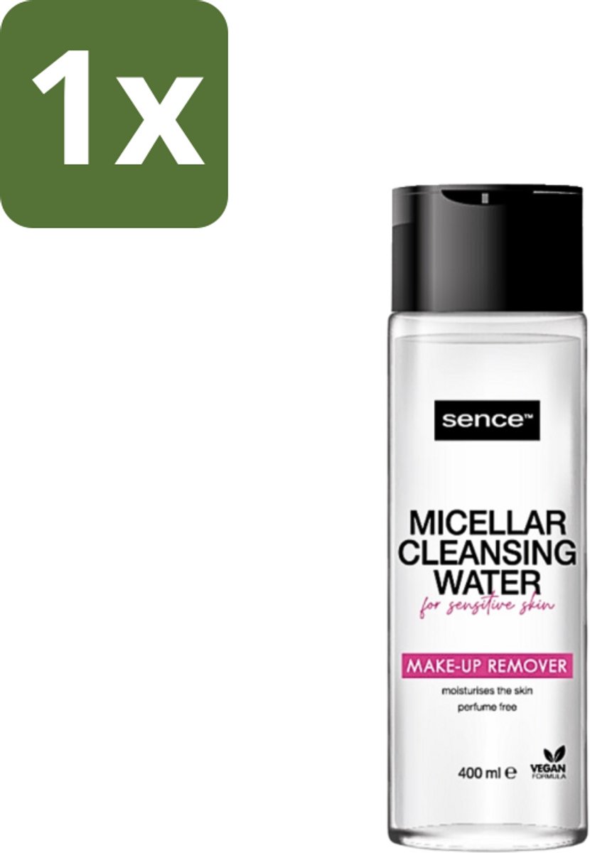 1 x Sence - Gevoelige Huid - Micellair Water - Make-up Remover - 400 ml - Gevoelige Huid - Make-up Remover - Micellair Water - Hypoallergenisch - Parfumvrij