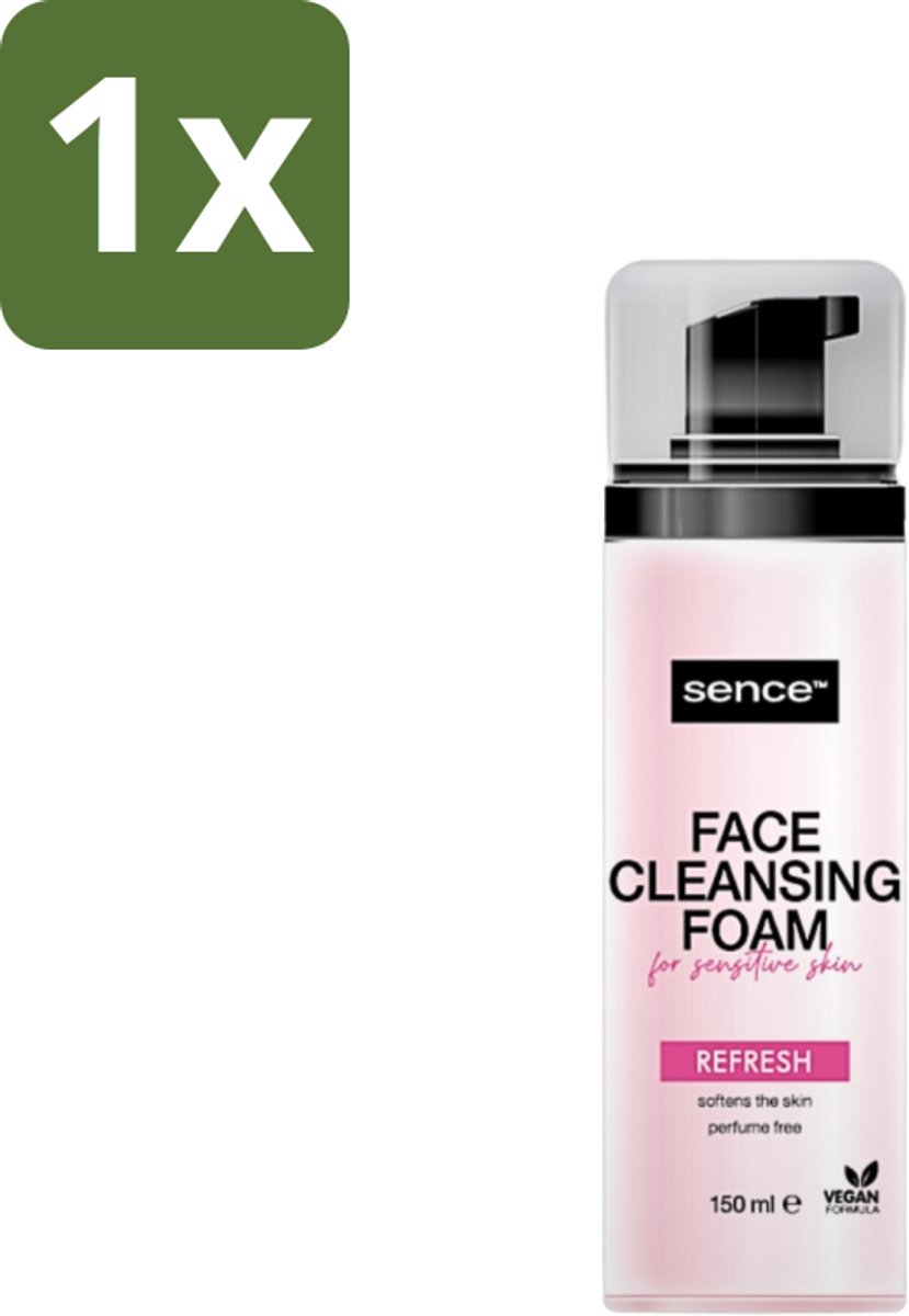 1 x Sence - Gevoelige Huid - Gezichtsreiniger - Foam - 150 ml - Gevoelige Huid Reinigen - Gezichtsreiniger - Schuimreiniger - Poriën Reinigen - Make-up Verwijderen