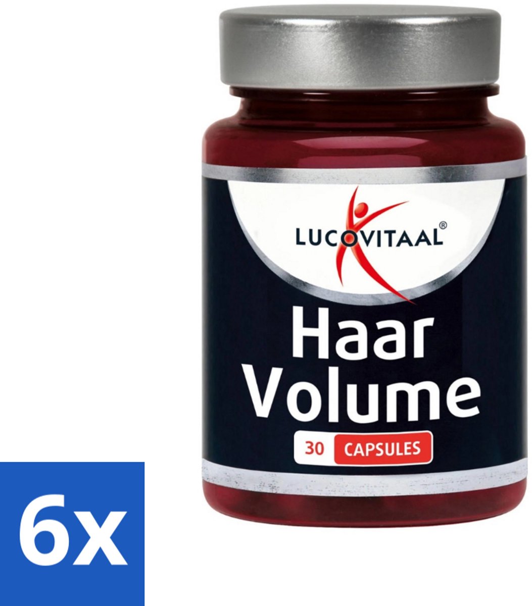 6 x Lucovitaal - Supplement - Haar Volume - 30 Capsules - Haar Groei - Haar Volume - Haar Kracht - Haar Gezondheid - Haar Pigmentatie