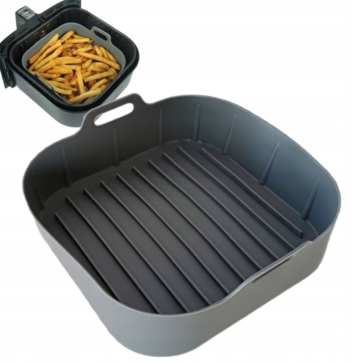 Siliconen Bakvorm voor Airfryer - 19cm - Diverse Kleuren