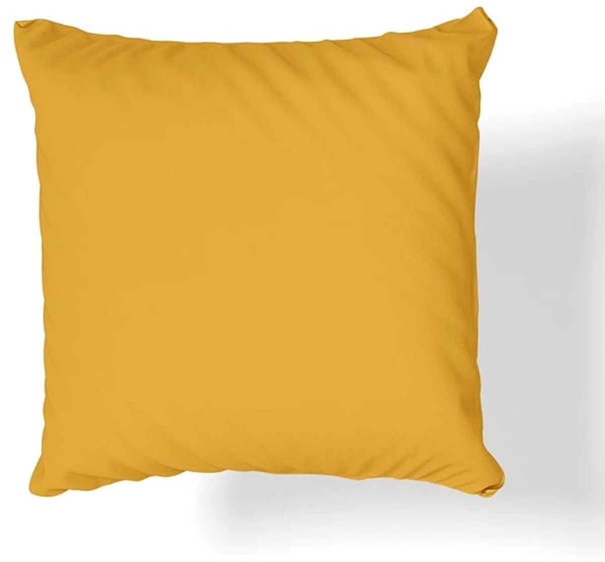 Merkloze Jersey Kussensloop 40x40cm - Donkergeel