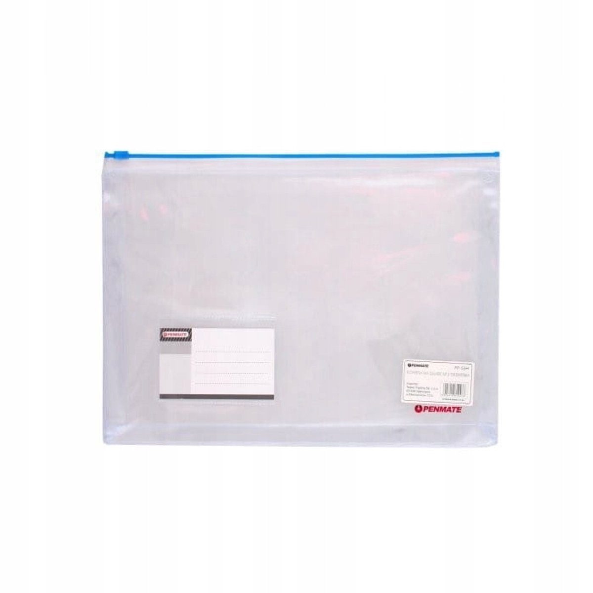 Penmate B5 PP-F55H Map met Ritssluiting TT6688 - Transparant