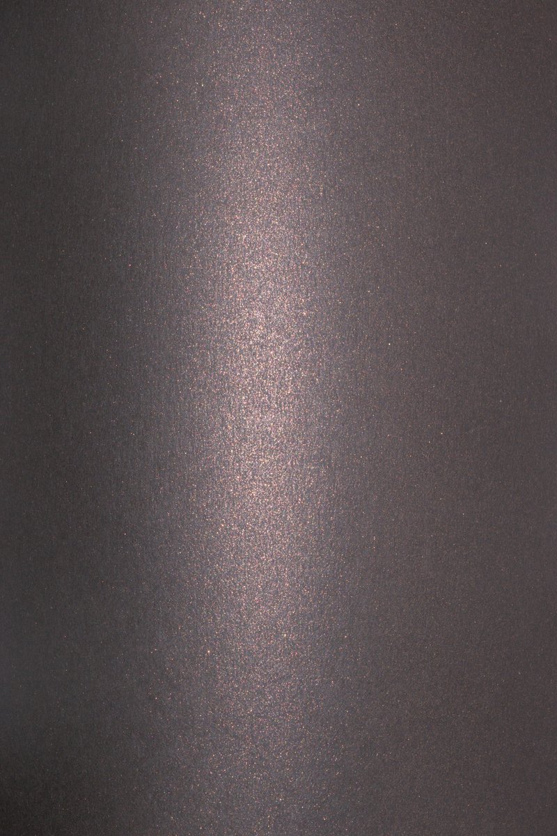 Netuno - zwart metallic papier - A4 - 21 x 29,7 cm - 10 vellen - 120 gram - Aster Metallic Black Cooper