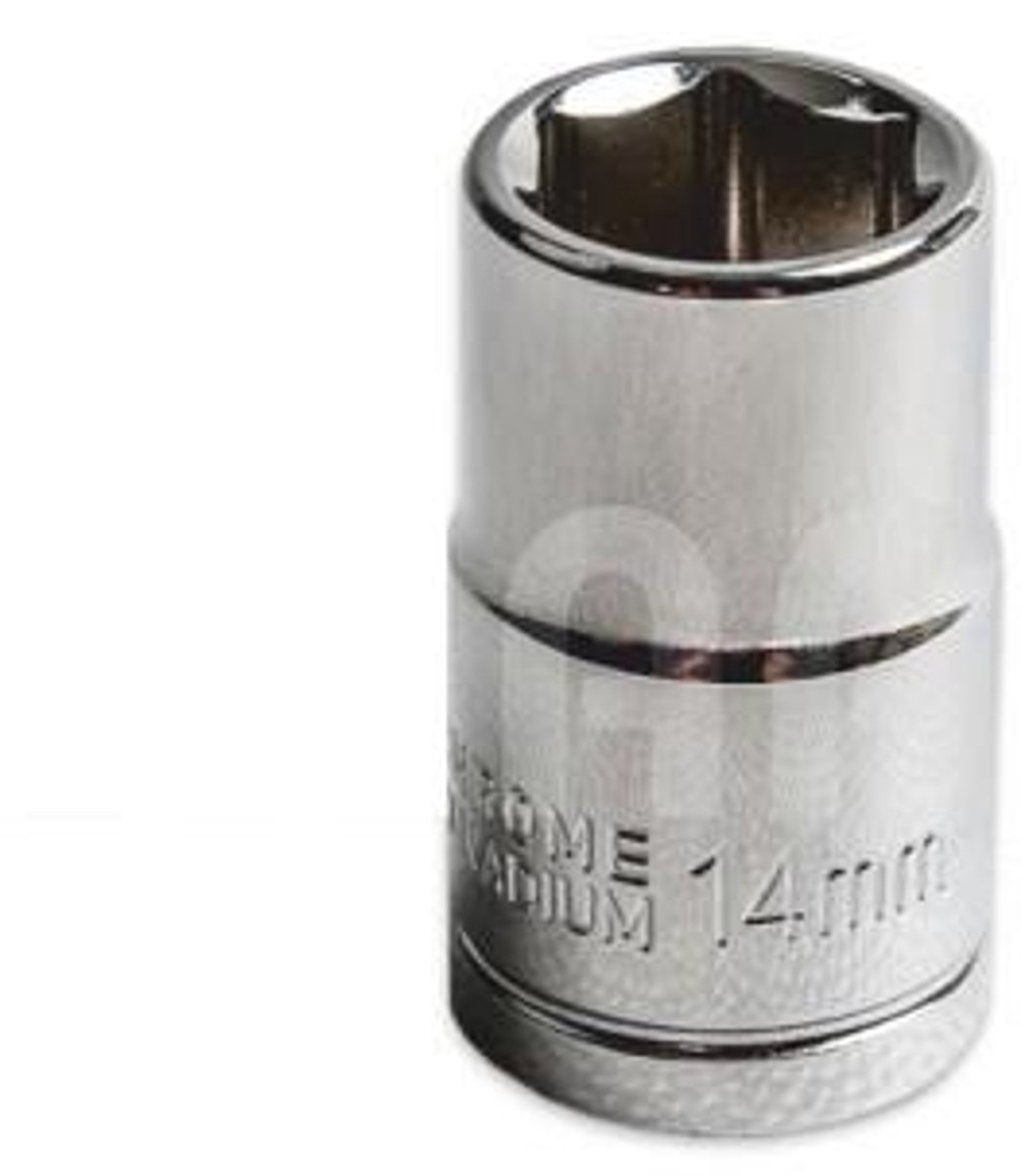 Dopsleutel 17 mm 1/2" - Chroom-Vanadium Staal
