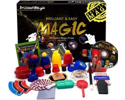 BrilliantMagic Goochelset Kinderen – 25 Goocheltrucs & Magic Tricks – Educatief Magie Speelgoed – Goocheldoos Beginners – Cadeau voor Jongens & Meisjes vanaf 6 Jaar