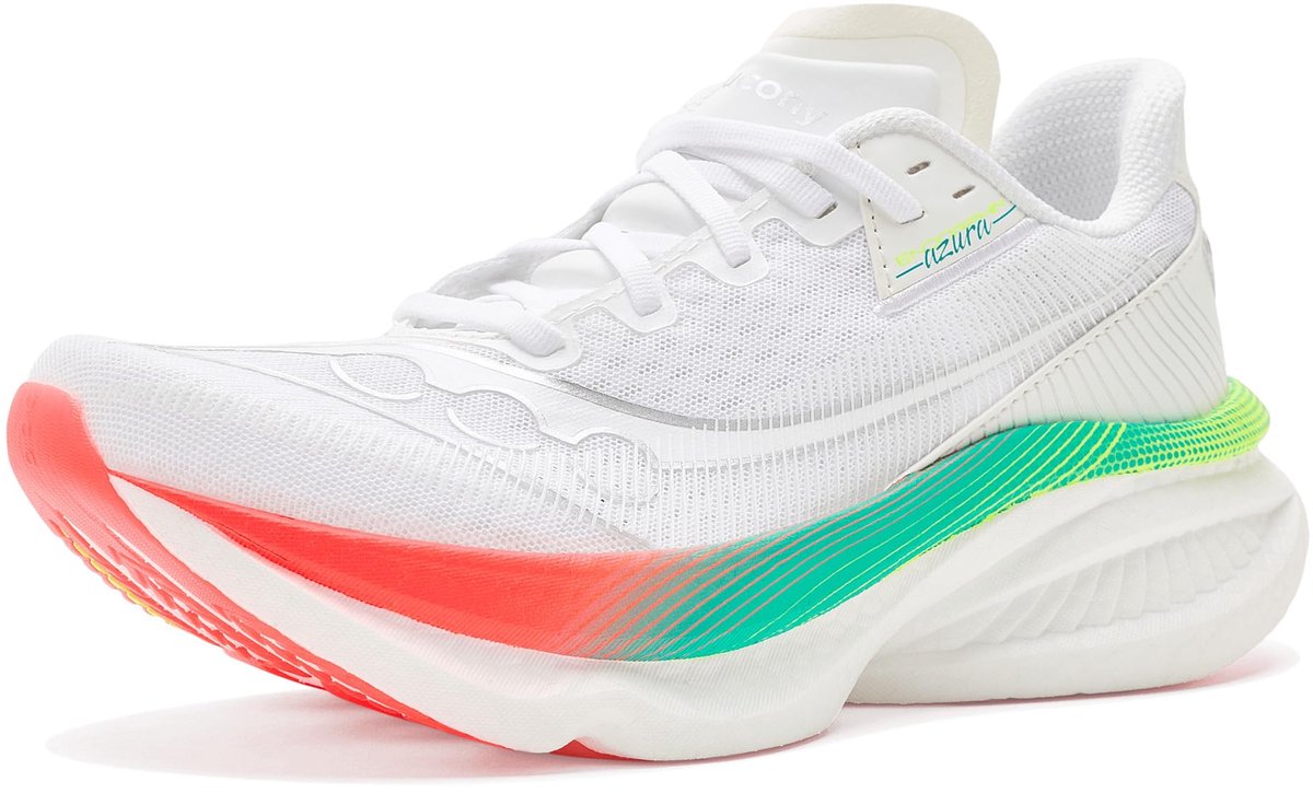 Saucony Endorphin Azura Hardloopschoenen Dames Wit