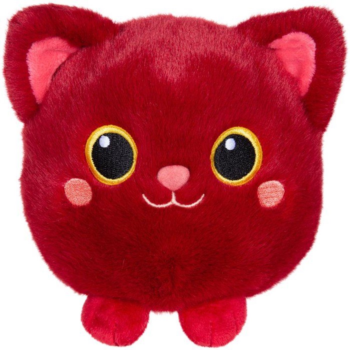 Moko Maru Kitty knuffel - GIPSY TOYS - 12 cm - Bordeaux