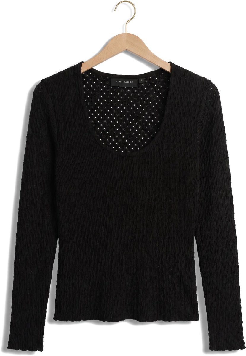 Copenhagen Muse Cmbobbie-blouse Blouses Dames - Zwart - Maat M