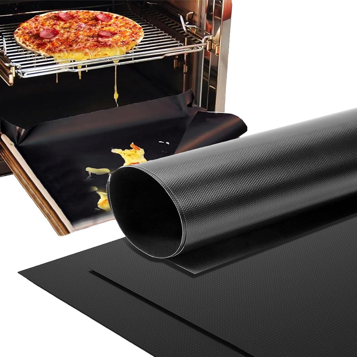 Bakplaat XXL - Transparant - 60 x 40 cm - Grote Antiaanbaklaag - Voor Oven en Grill