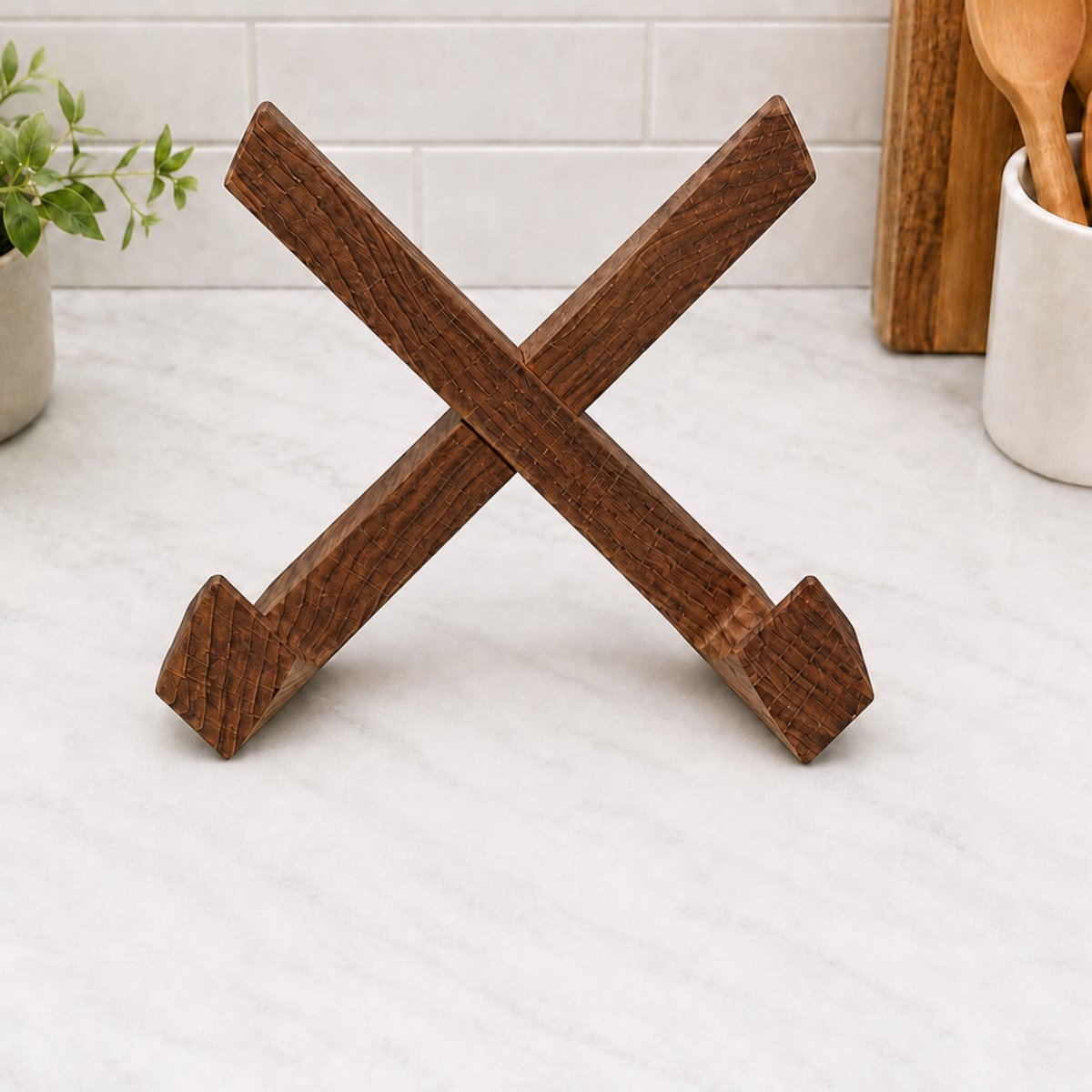 MasonPro Boekenstandaard Hout - Kookboek Standaard - Kookboekhouder - Tablet Standaard - Boeken Houder - Boekhouder - Boekensteun - Leesstandaard - Antislip - 16x21CM — cadeau in Kookcadeaus - foto 6