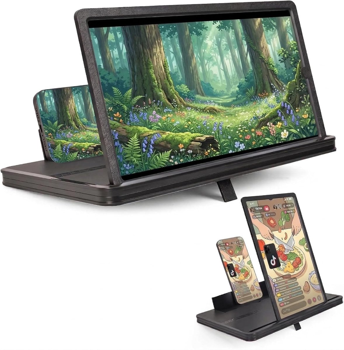 Vergrootglas kind - Zwart - 14 inch - Oogvriendelijke vergroting - Voor films en games