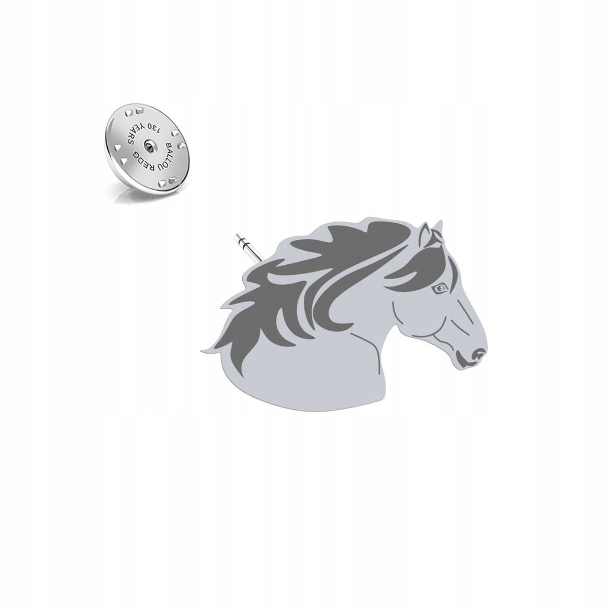 Zilveren Broche Hucul Paard 925 - Uniek Cadeau