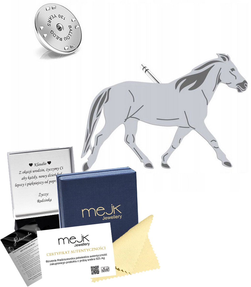 Zilveren Speld met Hucculder Paard 925 - Uniek Cadeau